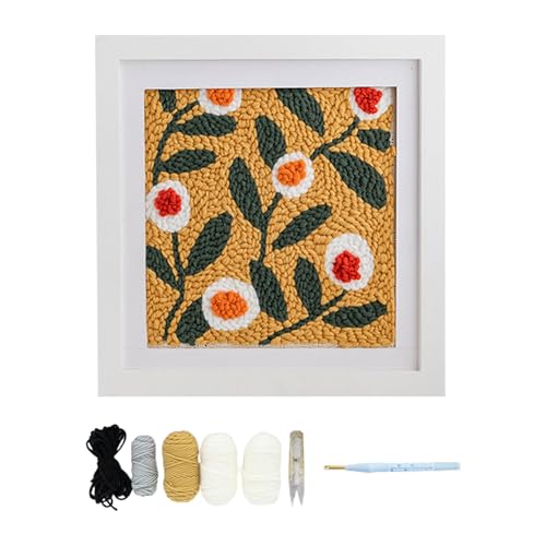 Kit de bordado con aguja mágica | Herramienta hecha a mano | Set creativo adulto para principiantes y confirmados, para decoración interior, mantas y alfombras