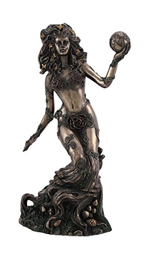 Estatua de la Diosa Gaia en Bronce Pulido miniatura 1