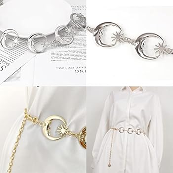 MELLIEX Dames kettingriem, gouden taille ketting verstelbare metalen ketting Western Cowgirl riem voor jurk, Goud, 110 MELLIEX Dames kettingriem, gouden taille ketting verstelbare metalen ketting Western Cowgirl riem voor jurk, Goud, 110