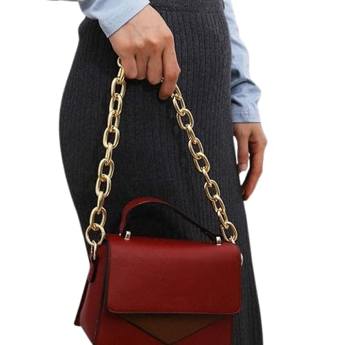 BARBUDDY Gold Chunky Purse Replacement Chains with Buckles Paper Clip Chain for Handbag Bag Shouder Handle Strap Chain DIY Purse Decoration Accessories Heavy (60 CM,COLOR-GOLD)-image-33
