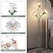 Fuzzbopn Flower Floor Lamp for Living Room, Tall Flower Reading lamp with Flexible Neck Shaft for Bedroom Decor, Modern Corner Floor Lamps with 3-Color Temperatures LED Bulb