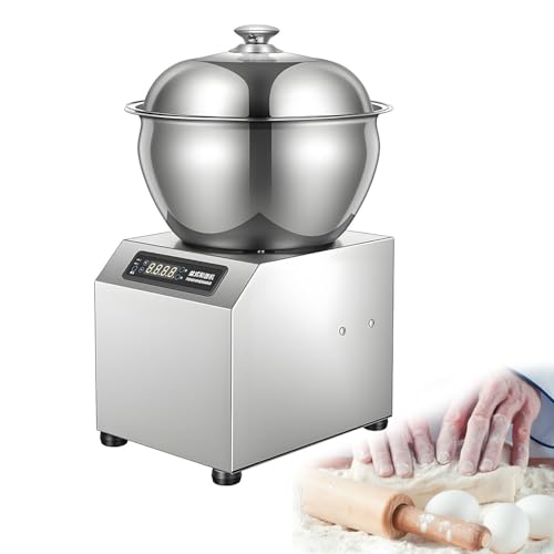 ZenHailure Amasadora De Espiral Profesional con Recipiente Acero Inoxidable De Grado Comercial,Capacidad 5/8 Kg,Amasadora Eléctrica con Modo De Doble Rotación Y Temporizador para Pizza Y Pan 8kg
