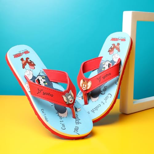 Image of YOHO Slippers for Kids|Comfortable and Lightweight FlipFlop|WB Cartoon & Comic Characters: Batman, Superman, PPG, Tom & Jerry, Scooby Do and We Bare Bears Footwear for Girls & Boys
