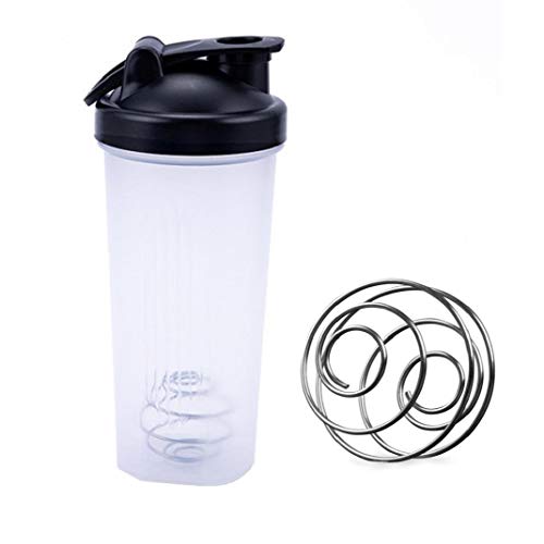 Shaker Cup Plastic Sports Water Bottle Portable Lekvrije Blender Multifunctionele Shake Cup Black - Image 3