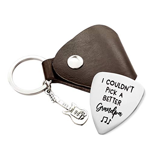 MaySunset Médiator de guitare en acier inoxydable avec inscription « I Couldn’t Pick A Better Grandpa », cadeau pour grand-père, musicien, joueur de guitare, anniversaire, Noël, fête des pères - Les Beatles, Paul McCartney, John Lennon, RIngo Starr, George Harrison MaySunset Médiator de guitare en acier inoxydable avec inscription « I Couldn't Pick A Better Grandpa », cadeau pour grand-père, musicien, joueur de guitare, anniversaire, Noël, fête des pères