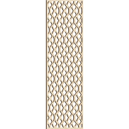 Image of Resort Decorative Pierced Fretwork Wood Wall Panels, 17 3 /8 inchW x 44 3 /8 inchH x 1 /4 inchT, Birch