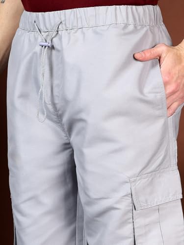 Image of KOTTY Men's Urban Style Relaxed Cargo Pants with Stylish Pockets and All-Day Comfort