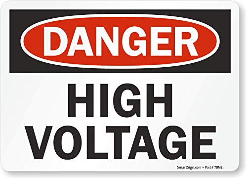 SmartSign - U1-1013-ND_7x5 Adhesive Vinyl OSHA Safety Sign, Legend 