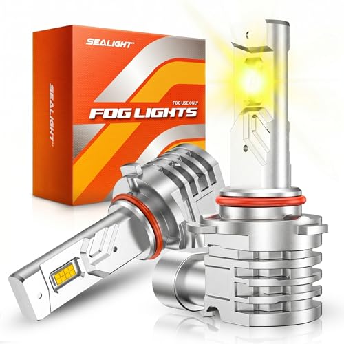 Image of SEALIGHT H10 LED Fog Light Bulb Yellow, 9140 9145 Fog Lights, 35000LM 3500K