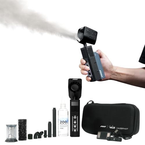 SmokeNINJA Pro Machine à fumée Mini, Machine à fumée portable à main avec télécommande sans...