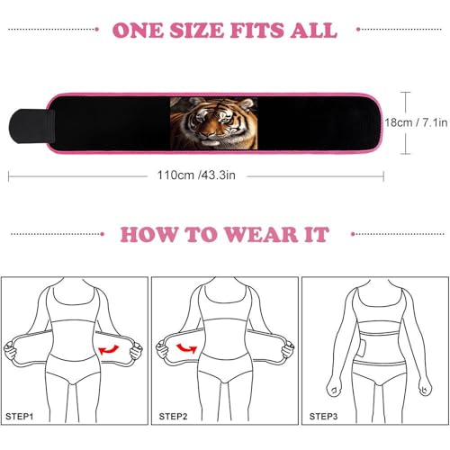 Faja Reductora Estampado Tigre Bengalí para Cintura miniatura 2