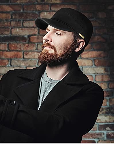 FASHIXD Army XXL Hat Military Cap Plus Size Hats for Men Short Bill Hat Cadet Cap - Image 7