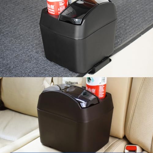 Multifonctionnelle avec porte gobelet conteneur à déchets noir de grande capacité
