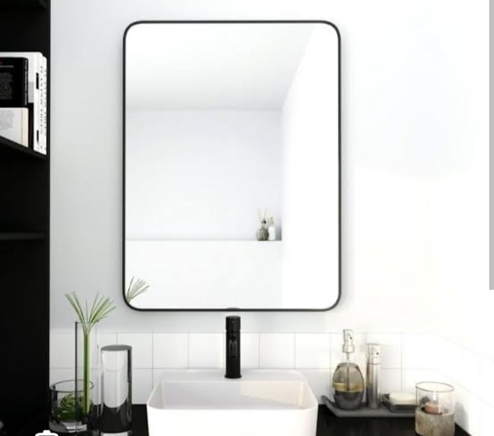 CDM 12x18 Frameless Rectangle Mirror – Sleek and Functional Design – Crystal-Clear Reflection with Smooth Edges – Easy Installation for Vertical or Horizontal Use-image-17