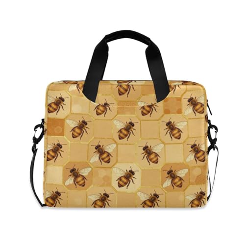 Maletín para laptop 15.6 pulgadas con asa y correa amarillo beige miniatura 1