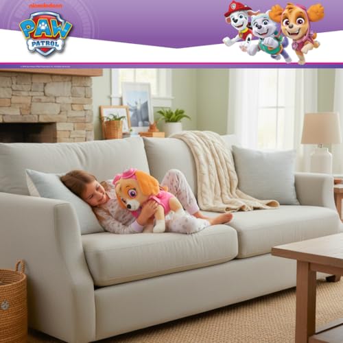 Image of Paw Patrol Girl Skye Bedding Weighted Cuddle Pillow, 3lb Soft Plush & Cozy Pillow for Comfort, (Officially Licensed Product) By Franco Calm