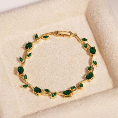 Image of Shining Diva Fashion Tulip Bracelet for Women, Floral Crystal, Anti Tarnish Jewellery Stylish Bracelet Gifts for Girls