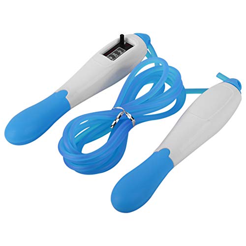 DECDEAL Corda de salto ajustável de 9.8ft com corda de salto contrária para a aptidão Home Trainning