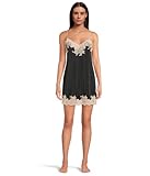 Natori ENCHANT Chemise Length 34',BLACK/CAFE,Large