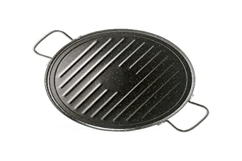 Garcima 11036 - Plancha grill esmaltada redonda 36cm