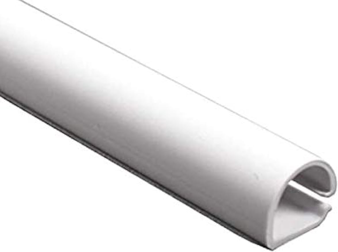 Kable Kontrol Wall Cord Cover Cable Raceways – 60” Length – 1.25” Width – 0.43” Height – 20 Pc/Pack | Paintable White PVC | TV Wire Concealer | Plastic Wire Conduit