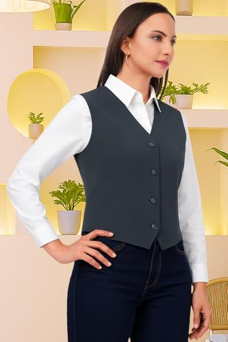 Image of SaintX Women's Waist Coat | Sleeveless | Stylish Executive Wear | Formal Blazer Waistcoat | Office wear