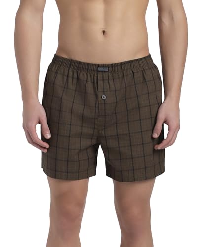 Image of Jockey 8222 Men Super Combed Mercerized Cotton Woven Checkered Inner Boxers with Ultrasoft and Durable Inner Waistband (Pack of 2, Colors & Prints May Vary)