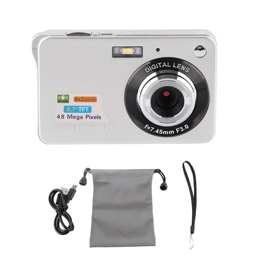 4Kデジタルカメラ、48MP 8Xズームアンチシェイクデジタルカメラ、2.7イン Amazon.com : 4K Digital Camera, 48MP 8X Zoom Compact Camera with