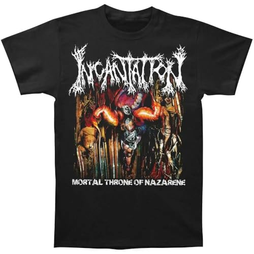 CPFJHY MenIncantation-Mortal-Throne-of-Nazarene-T-Shirt-Black
