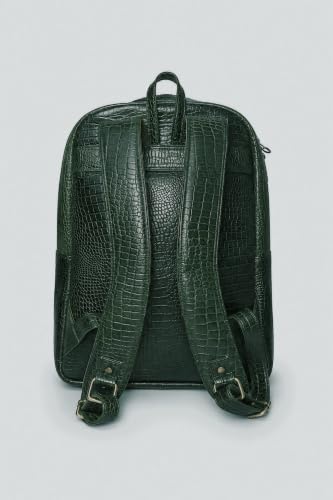 Image of Full-Grain Natural Genuine Pure Leather Laptop Backpack Bags for Mens Man and Women College Office Use Daypack Travel 16 Inch, Size: H-16 X L- 10 X W- 5 Inches