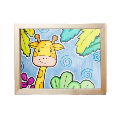 Cadres d'art en bois pour dessins d'enfants format A4 interchangeables
