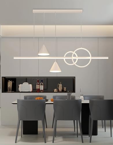 Suspension LED moderne avec télécommande pour ajuster la hauteur du plafond - 2