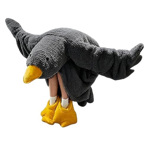 Manta con capucha de pato para noches de invierno en familia y relax en casa