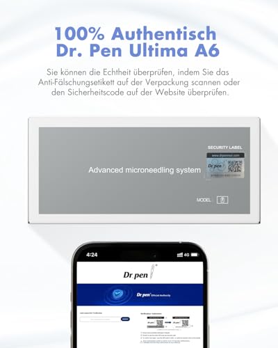 Microneedling Pen Dr. Pen Ultima A6 mit 22 Kartuschen