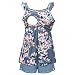 Generic Pigiami Due Pezzi Donna Pigiama Set Pigiama Comodo e Traspirante con Scollo Ospedale Allattamento Pigiama Premaman alla Moda con Tasche Indumenti da Notte per Estate