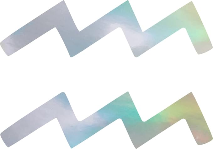 THE BANGLES Aquarius Zodiac Signs (Hologram) (Set of 2) Premium Waterproof Vinyl Decal Stickers for Laptop Phone Accessory Helmet Car Window Bumper Mug Tuber Cup Door Wall Decoration