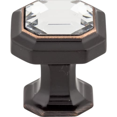 Top Knobs Crystal Emerald 1 1/8" Length Square Knob Tuscan Bronze TK390TB