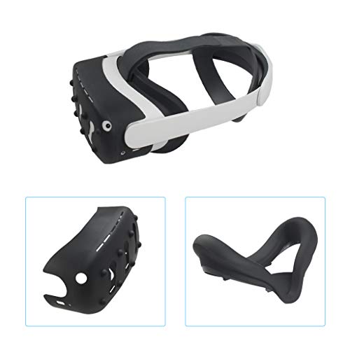 Pinhaijing Capa de proteção anticolisão Capa de silicone para controle Oculus Quest 2