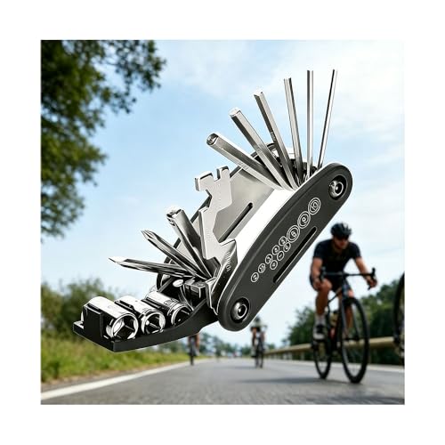 XCVBWE 16-in-1 Portable Bicycle Repair Kit for Gazelle Ultimate C380