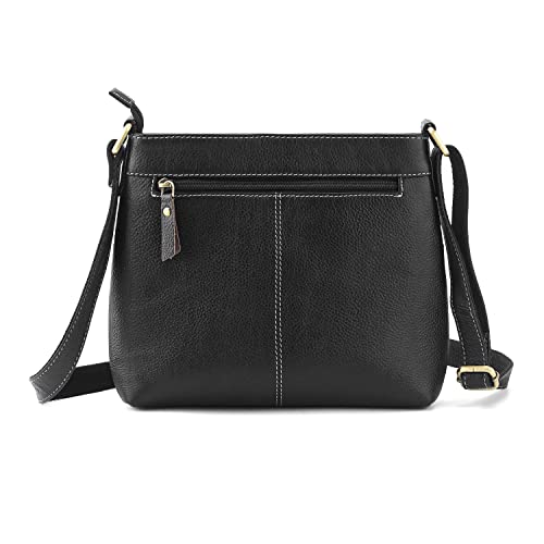 Image of Goatter Genuine Soft Leather Multi Pocket Sling Cross-BodyBag for Girls And Women,Medium