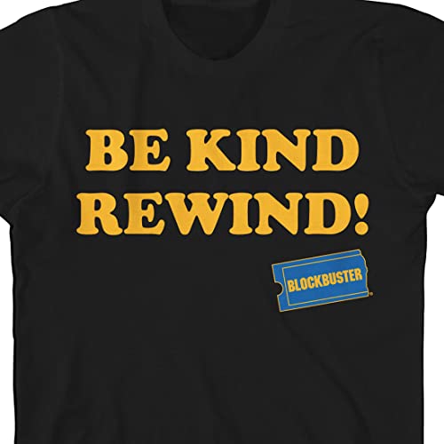 Bioworld Blockbuster Be Kind, Rewind Youth Black Short Sleeve Crew Neck Tee2