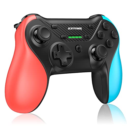 Image of ECHTPower Switch Controller with Hall Effect Joystick, Pro Controller with Adjustable Joystick Sensitivity, Hall Effect Controllers, Wireless controller for Nintendo Switch /Lite /OLED