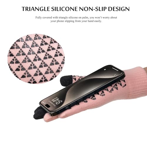 Image of TRENDOUX Winter Gloves for Men Women - Upgraded Touch Screen Cold Weather Thermal Warm Knit Glove for Running Driving Hiking