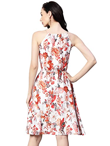 Image of arriva fab Women's Knitted Polyster Printed Dress