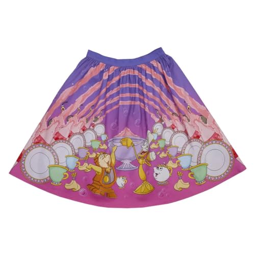 Loungefly Stitch Shoppe Disney Beauty and the Beast 'Be Our Guest' Sandy Skirt