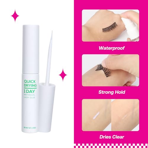 Image of CALAILIS False Eyelash, Eye Makeup Lash 3D Faux Mink Fake Eyelash Long Natural Eyelashes 3 Pairs with 5g False Eyelash Glue (CS28)