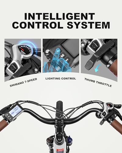 ACTBEST Electric Bike for Adults, Cores 26″ Electric