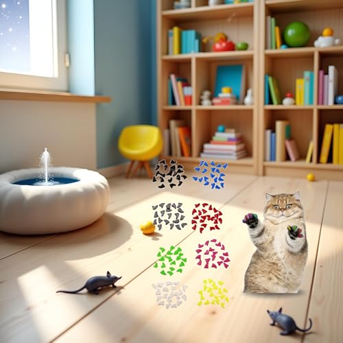 Image of 20Pcs Soft Reusable Plastic Colorful Cat Nail Caps Paw Claw Protector Cover with Glue - White M Useful and Deft Cat Claw Care