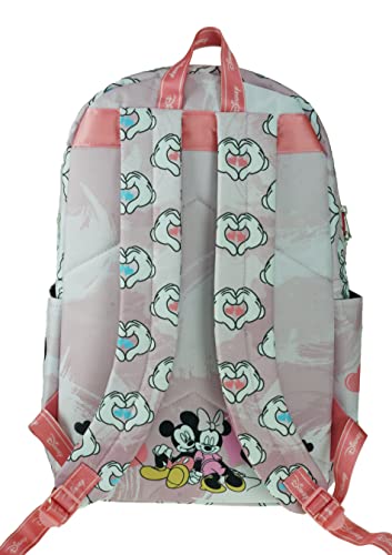 KBNL Classic Disney Minnie Mouse Backpack with Laptop Compartment for School, Travel, and Work, Multicolor (A22202-MINNIE)4