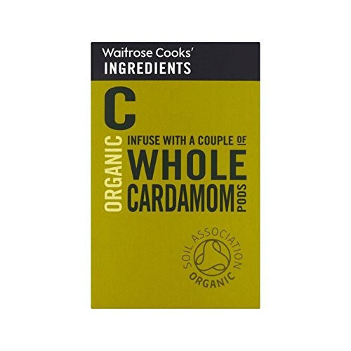 Ingredientes Orgánicos De Los Cocineros Todo El Cardamomo Waitrose 25G - Paquete de 6